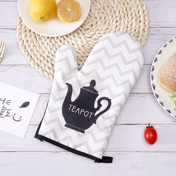 New personalized insulated for baking, microwave ovens, heat-resistant kitchen gloves