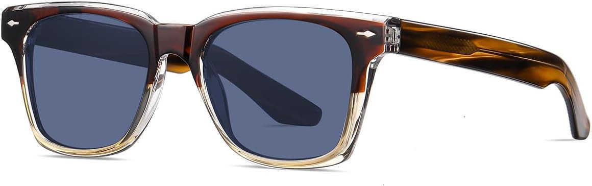 Square Sunglasses Vintage Classic Sun Glasses Polarized UV400 Lens Eyewears for Men EyeglassesW250910
