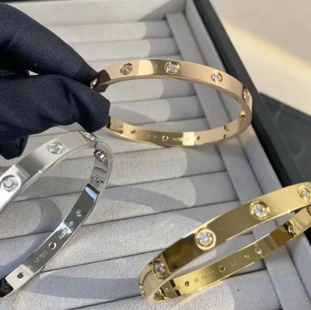Designer Bracelet For Women Luxury Bracelets Jewelry Charm Bangle Silver Gold Rose Stainless Steel Jewellery Colorfast Cuff Braclet Party Couple k21