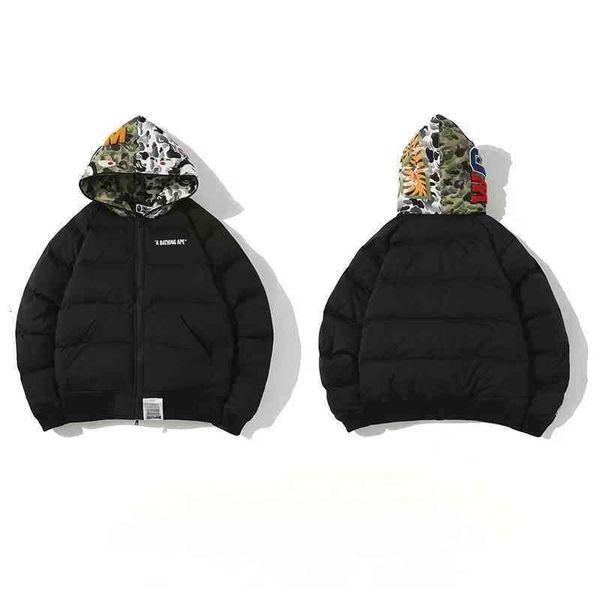 Baphoodie Designer Jackets Parka Women Classic Down Down Coatsbaphoodie Clothing Parkas ao ar livre tubarão quente Jaqueta de inverno unisse
