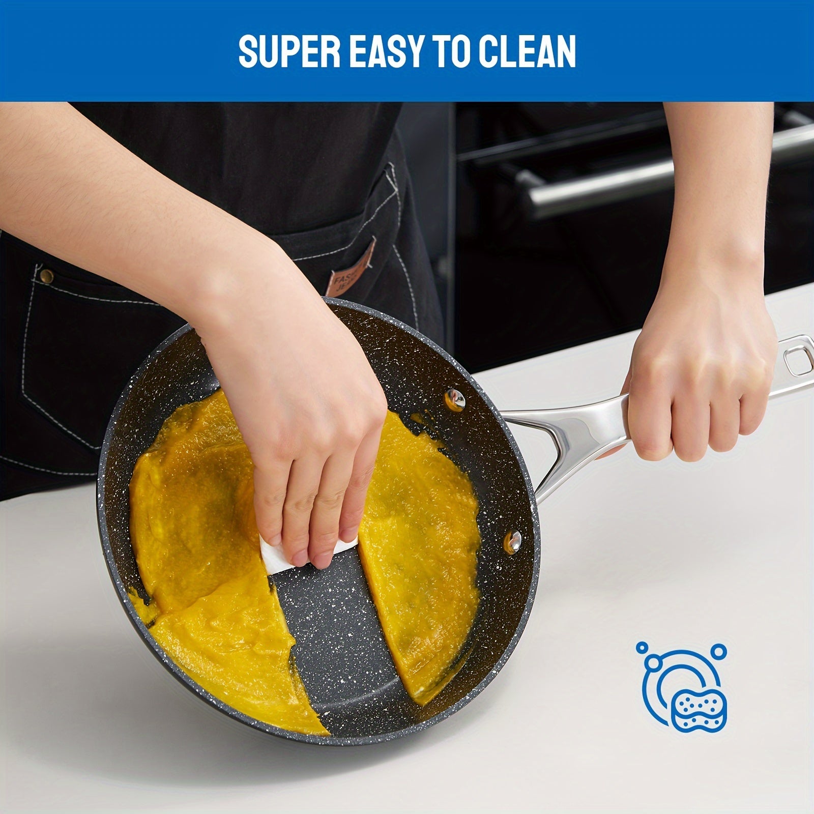 TEMU Induction Cookware 10pcs, Pots And Pans Set Nonstick, Compatible With All , Dishwasher-oven Safe Kitchen Cooking Pan Set With Frying Pans,