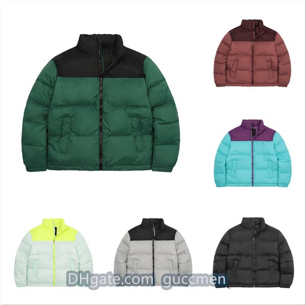 Men down jacket down filled multi-color jacket fur collar jacket Women patchwork embroidered jacket printed warm parka coat winter hooded ja