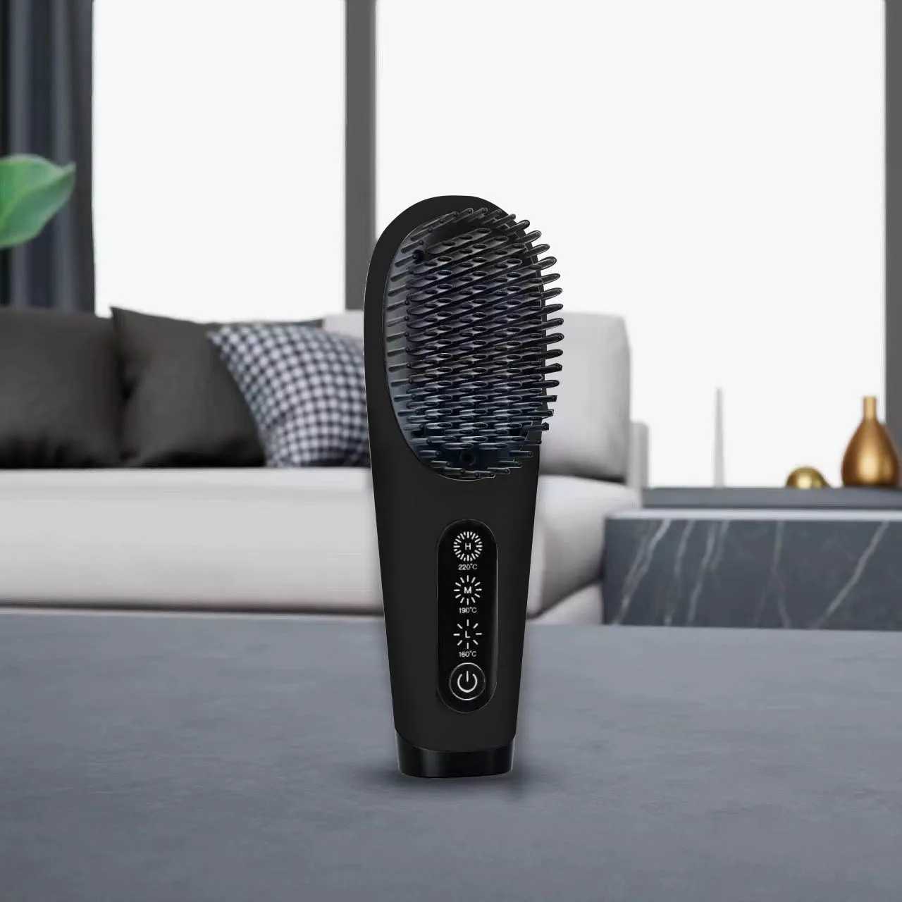 Portable straightener kit with hot comb and constant temperature scratch protection straightener comb W240807