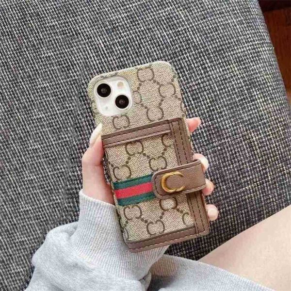 Cell Phone Cases Designer Phone Case Luxury Leather iPhone Case Card Holder for Apple iPhone 15 14 pro case iphone 13 12 11 pro 14 15 Plus F
