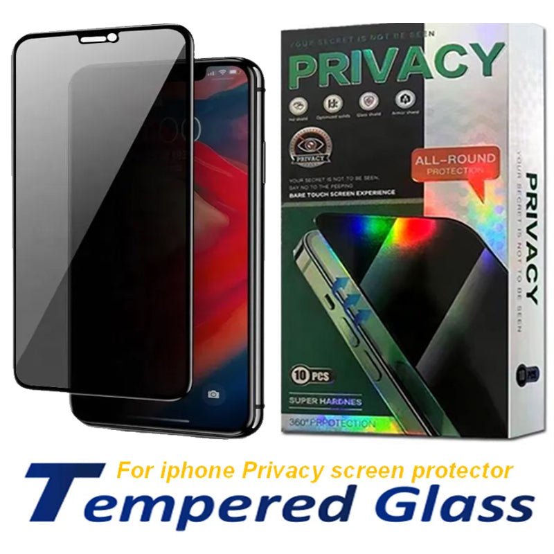 privacy tempered Glass Screen Protector For iPhone 16 15 14 Pro Max 13 mini 12 11 XR XS X 8 7 Plus S25 S24 2.5D 9H Screen Protector Edition