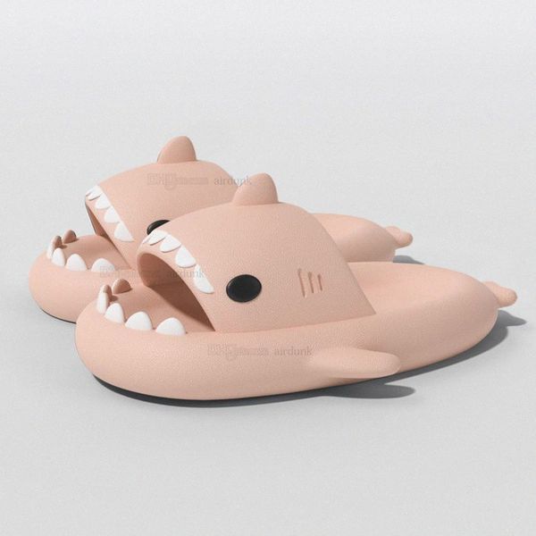 Summer Home Women Shark Slippers Anti-skid EVA Solid Color Couple Parents Outdoor Cool Indoor Household Funny 1 vf