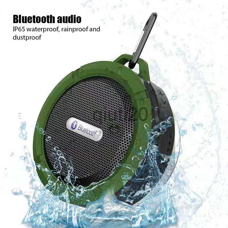 Portable Speakers Portable Column Mini Bluetooth Speaker Waterproof Outdoor Shower Sound Box Wireless Car Subwoofe Loudspeaker For Phone Computer x0