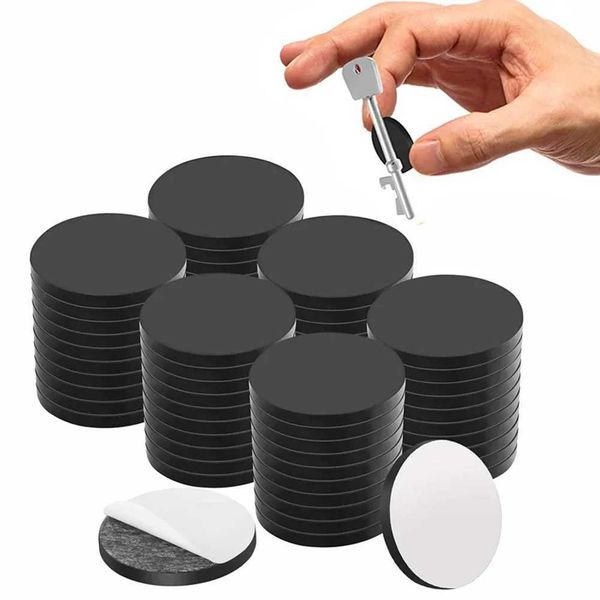 50-100pcs Flexible Magnetic Dot Durable Self-Adhesive Magnets Round Magnetic Discs for Refrigerator Crafts Office DIY Projects Y240816
