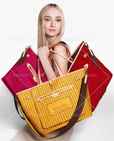 luxury designer bag 2pcs set women bags handbag inside out large capacity shoulder messenger fashion composite clutch the tote bag handbags