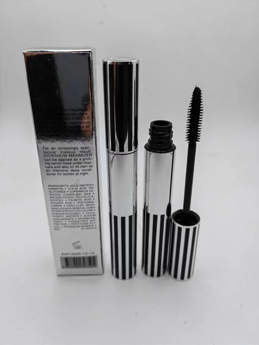 Newest style Designer Letter Mascara Makeup dense fiber length does not blooming lasting charm of mascara 10ml