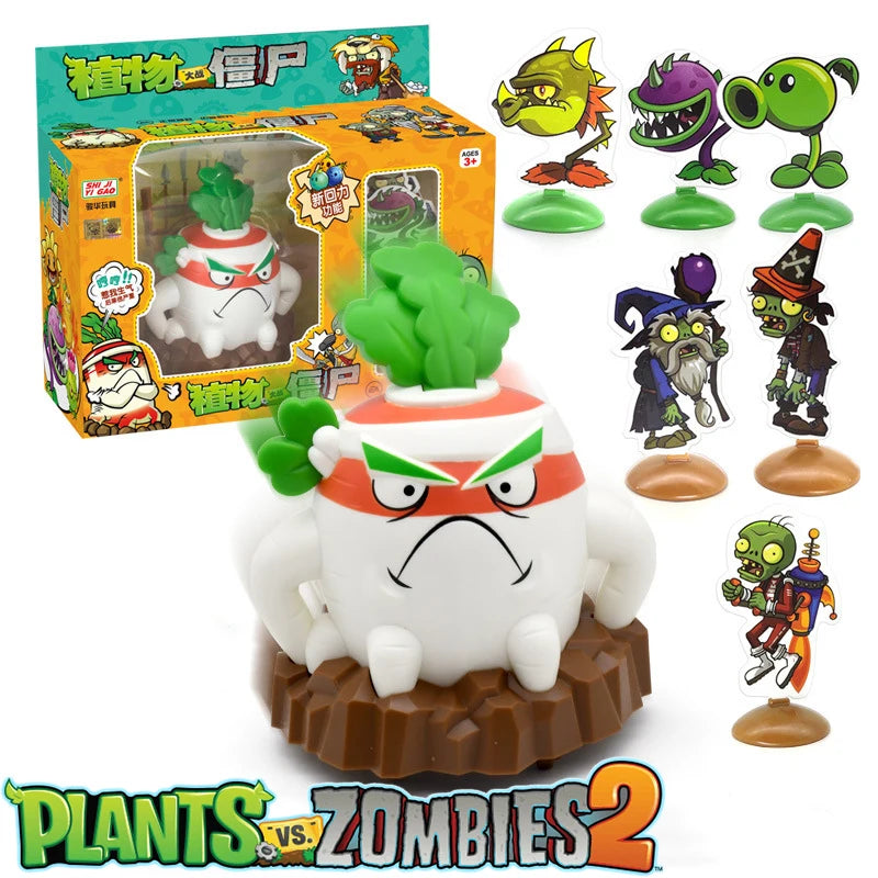 Plants Vs Zombies 2 Resistant Radish Toy Model Pull Back Car Genuine Licensed Game Character Toy Action Figures Boy Toy Gifts