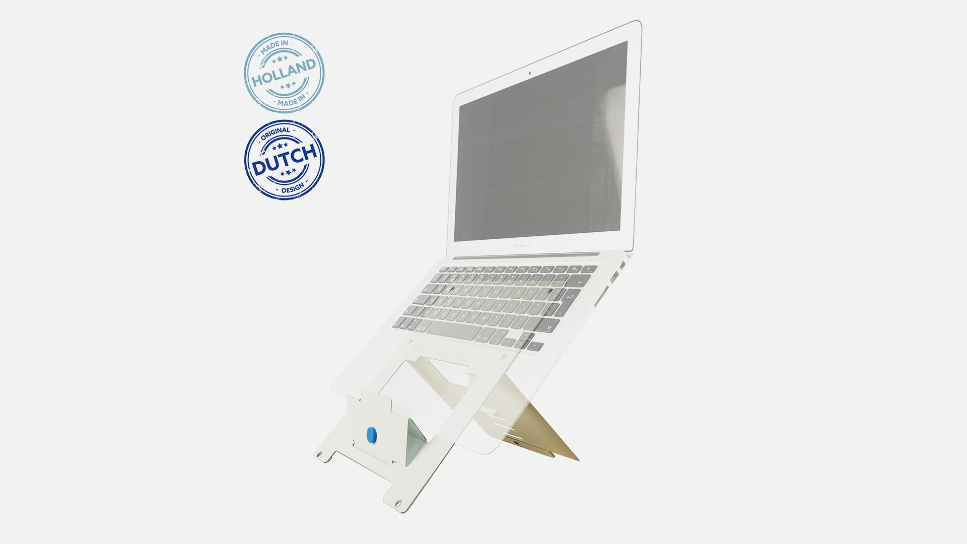 R-Go-Tools Ergonomic Laptop Stand, Aluminum Laptop Mount White