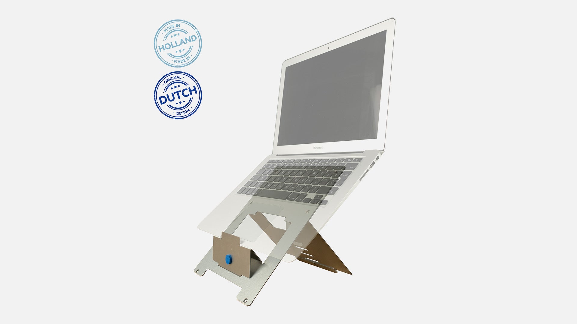 R-Go-Tools Ergonomic Laptop Stand, Aluminum Laptop Mount Silver