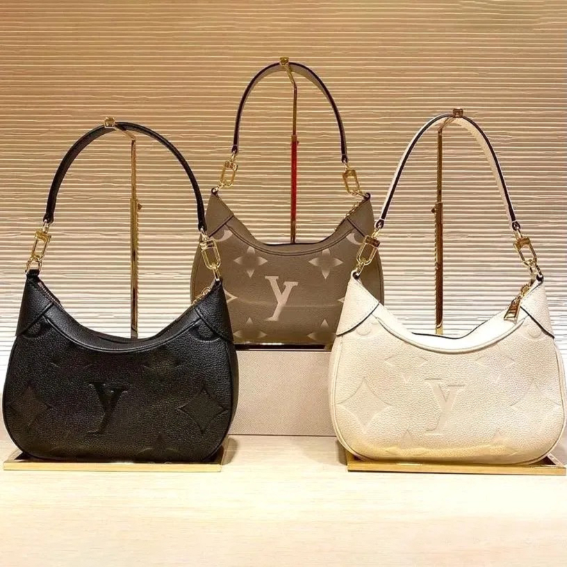 Designer Bag Bagatelle Shoulder Bags Monogram Empreinte Wallet with Chain Emed Letters Womens Leather Handbag Vintage Crossbody ral Lady Purse 2025