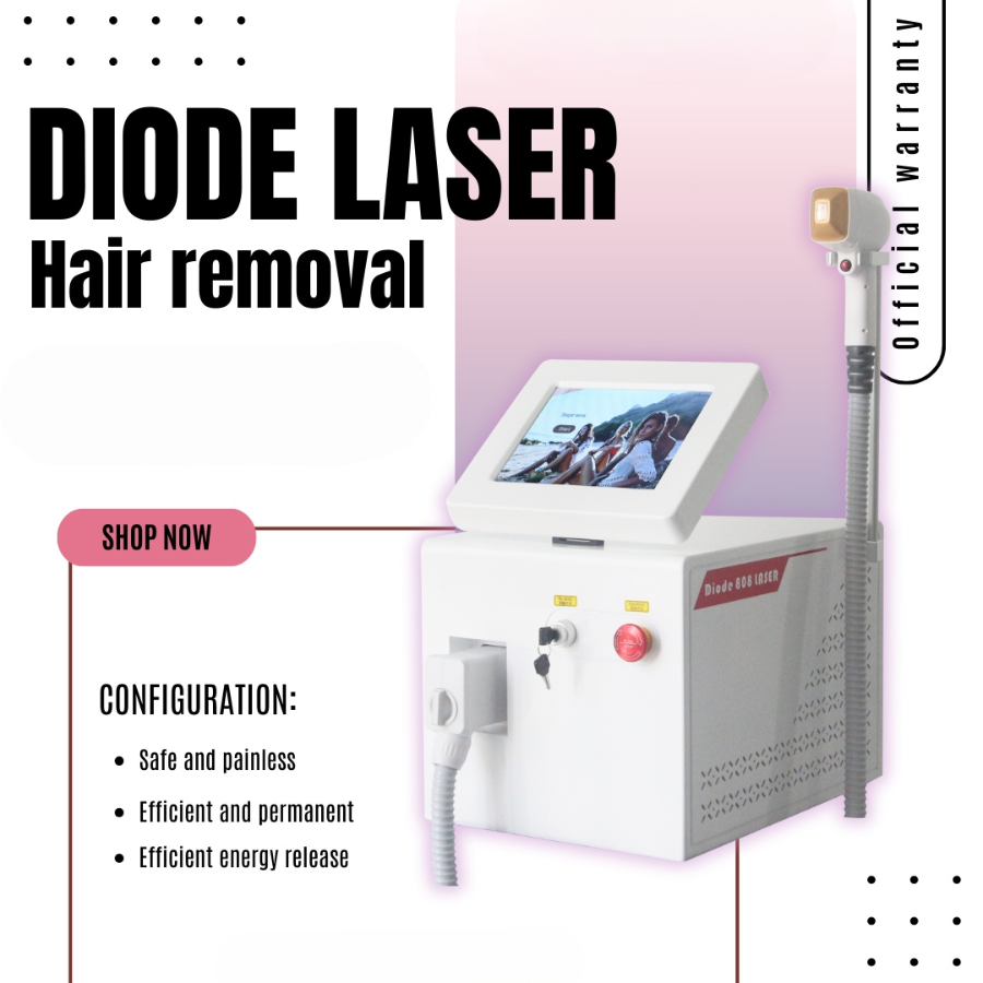 Diode Laser Hair Removal, Painless and Long-lasting 755 808 1064 Three Wavelength - Perfect Hair Removal for Women and Salons