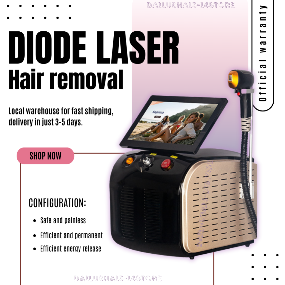 2025 Portable Diode Laser Hair Removal Machine 808 755 1064nm Triple Wave Ice Titanium Epilator