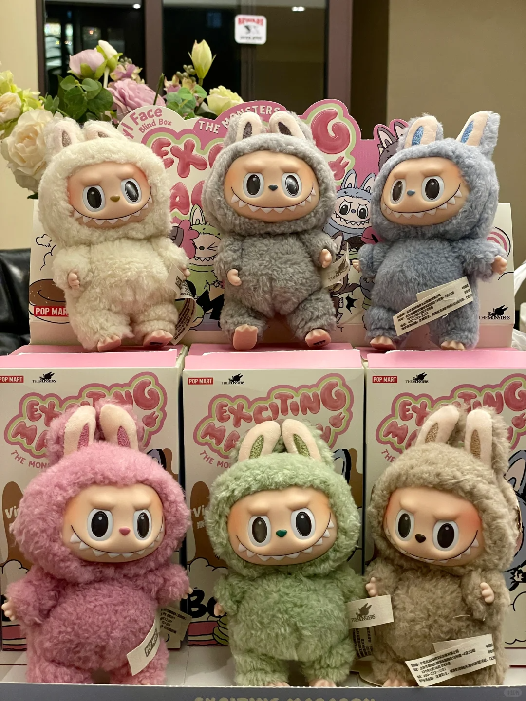 Labubu doll V3 V2 V1 Monsters Big Into Energy Series Box, Kawaii Figure, Face, Clothes, Doll Keychain, Decor, Gift, Blind Bag with Box