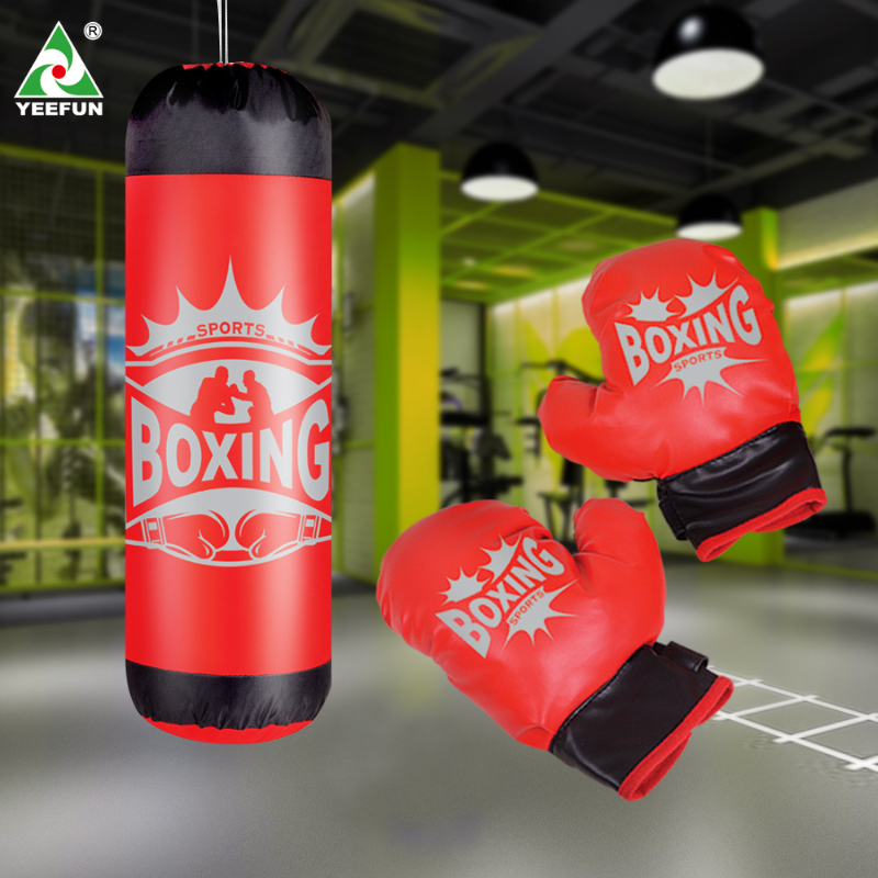 Safe Soft Kids Punching Bag with Boxing Gloves Set, Adjustable Stand for Toddlers Children Training Sport Game Toys Gift for Boys