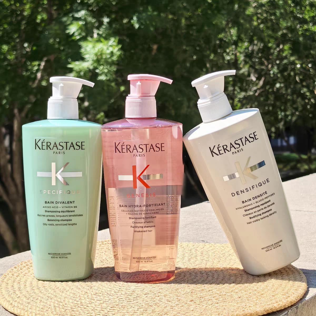 KERASTASE Shampoo 500ml Yuan Dual Function Revitalizing Enriching And Invigorating Ginger Radiant Color Fixative Shampoo High Quality
