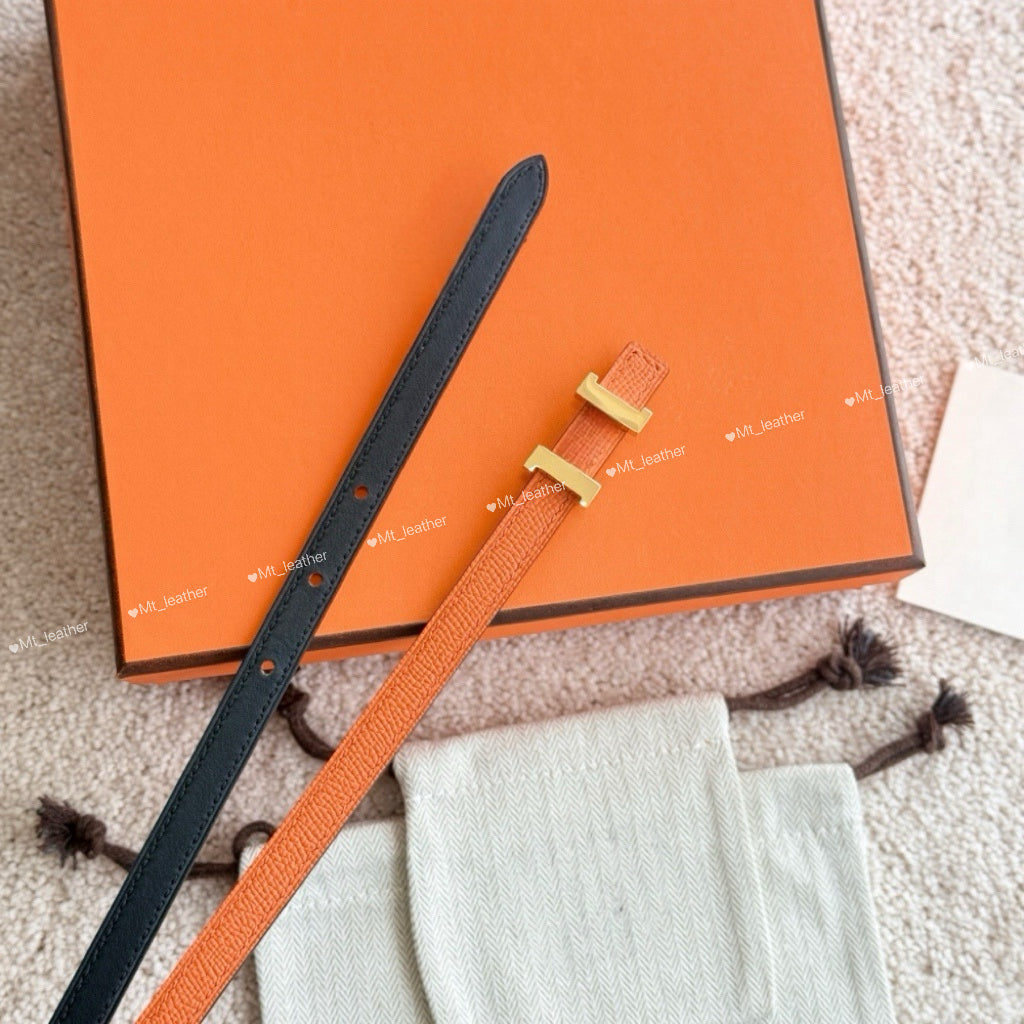 Designer Woman Belt width 13mm Women Slim Belt top quality genuine leather belt Brand Letter buckle belt size 90-110cm with box women Reversible thi