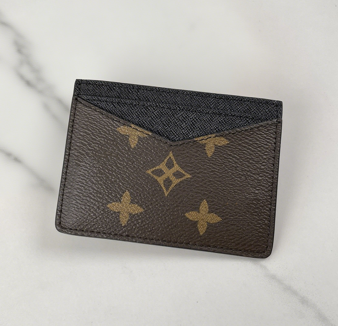 10A Genuine Leather Mens Designer Neo Card Holders Classic Floral Macassar Min Wallet Mirror Quality Luxury Cowhide Pocket Organizer Small Purse wit