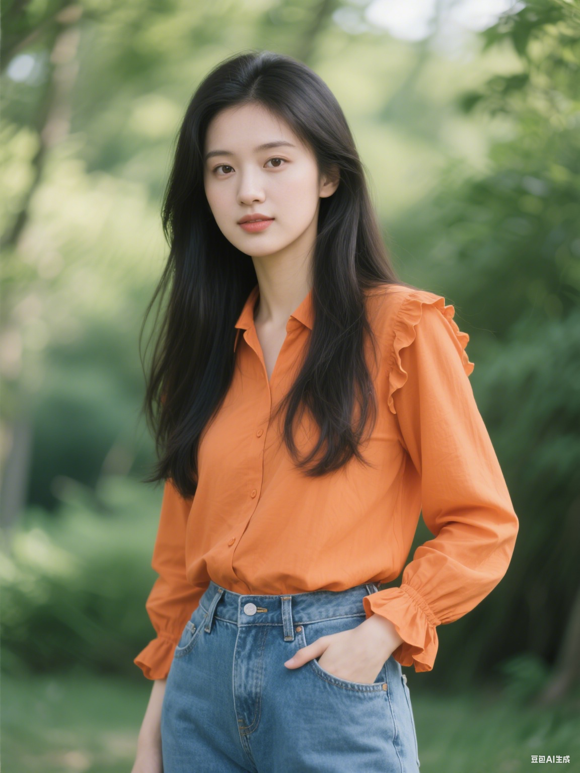 B19233Sweet White Chiffon Bow Short Skirt Set, The Fresh Youthful Vibe of Nature