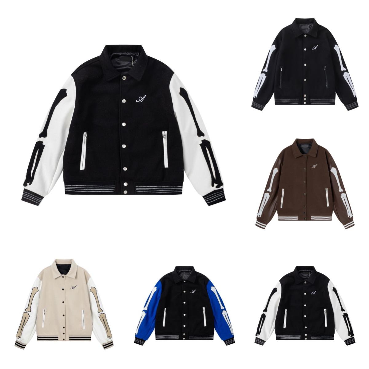 Designer Y2K Men Coats Vintage Embroidery Jacket Hoodie Button Outerwear Winner Casual Oversized Jackets Mens Hip Hop Street Cotton Hoodies Coat Siz