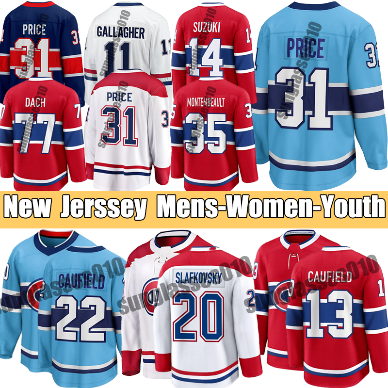 #14 Suzuki Kirby DeSmith Brendan jersey Juraj Slafkovsky Dach Newhook Casey Gallagher Carey Price Montreall hockey Jerseys Cole Caufeld Matheson Can