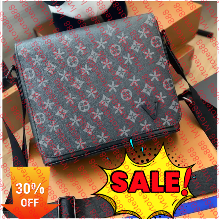 Designer bag Men Leather TRIO Messenger Bags luxury fashion bag handbag mens designer shoulder bag Messenger bag Outdoor large wallet pockets fashio