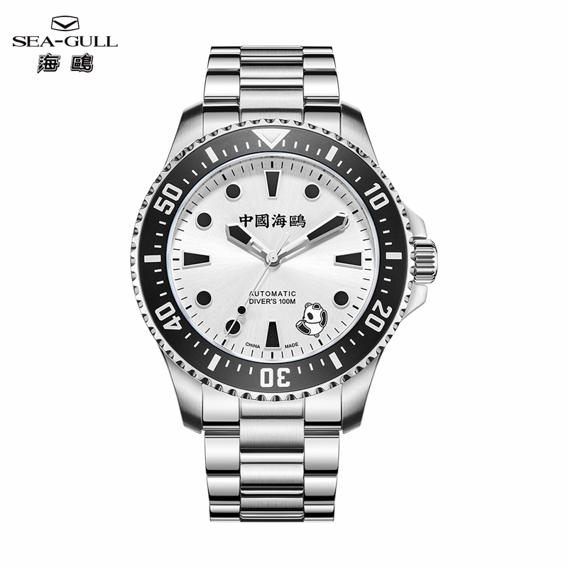 2025 Seagull Men&#039;s Watch Rolling Panda Design water proof 100M Diving Watches Automatic Mechanical Wristwatch Ocean Series 816.17.1066