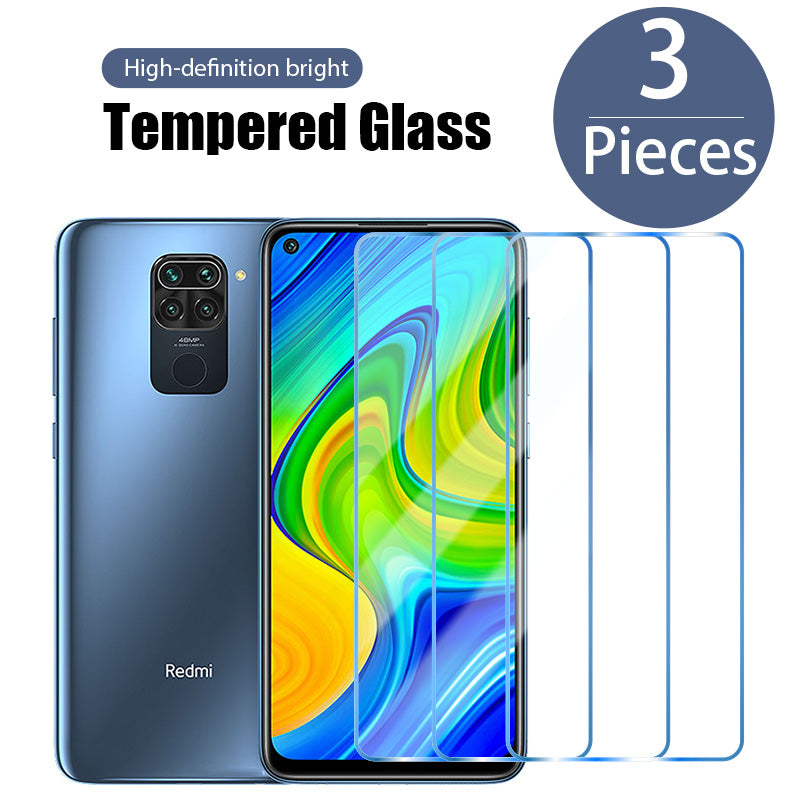 Cell Phone Screen Protectors 3 Pcs! Anti Explosions Tempered Glass Film for Redmi Note 9 Pro Max 5G 4G 9S Safety Protectors for