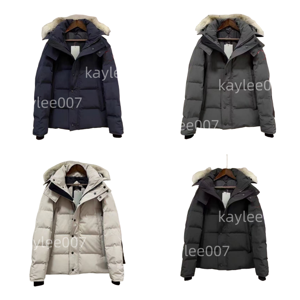 Designer winter puffer jacket mens down jacket men women parka Outerwear outdoor Wolf Fur Hooded black jackets womens parkas classic coat winterjack