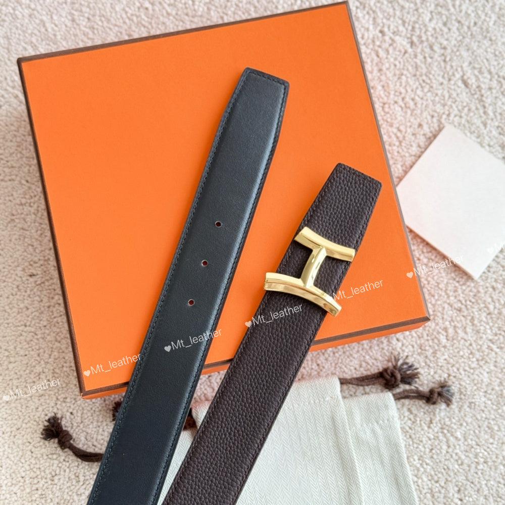 2025 fashion designer belt men genuine leather belt high quality luxury SCRIPT buckle width 3.8cm brown black gray Chocolate blue Reversible waist t