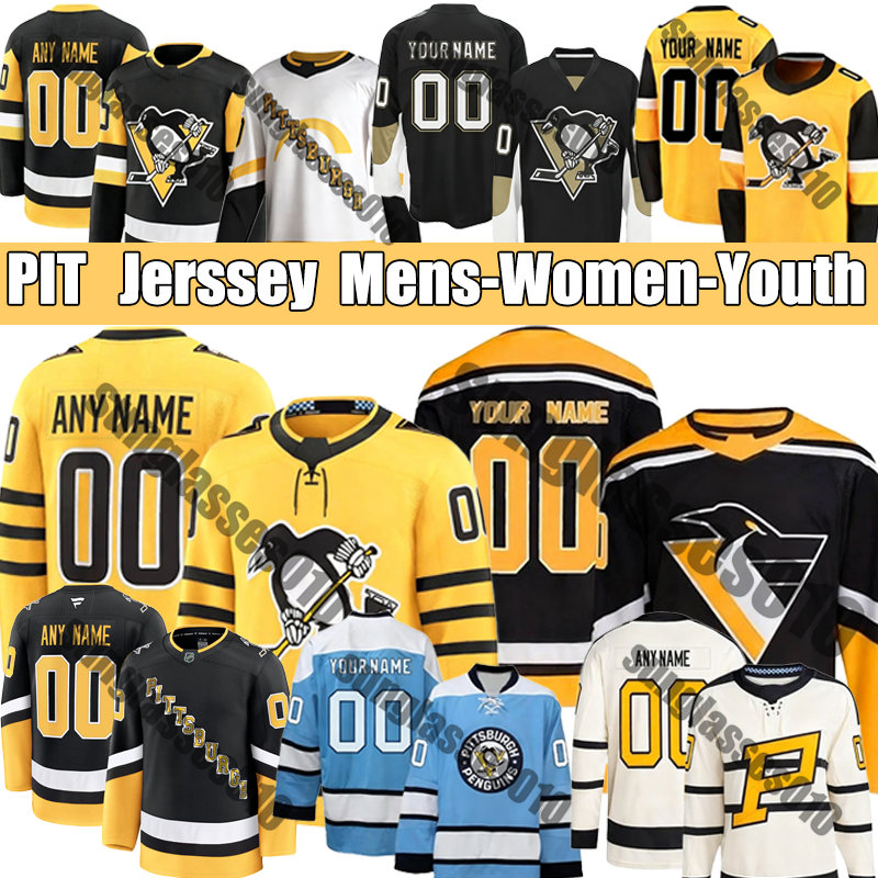 Hockey Jerseys Erik Karlsson Crosby #58 Letang A #87 Sidney pittsburgh penguin jersey Kris Letang hockey jersey