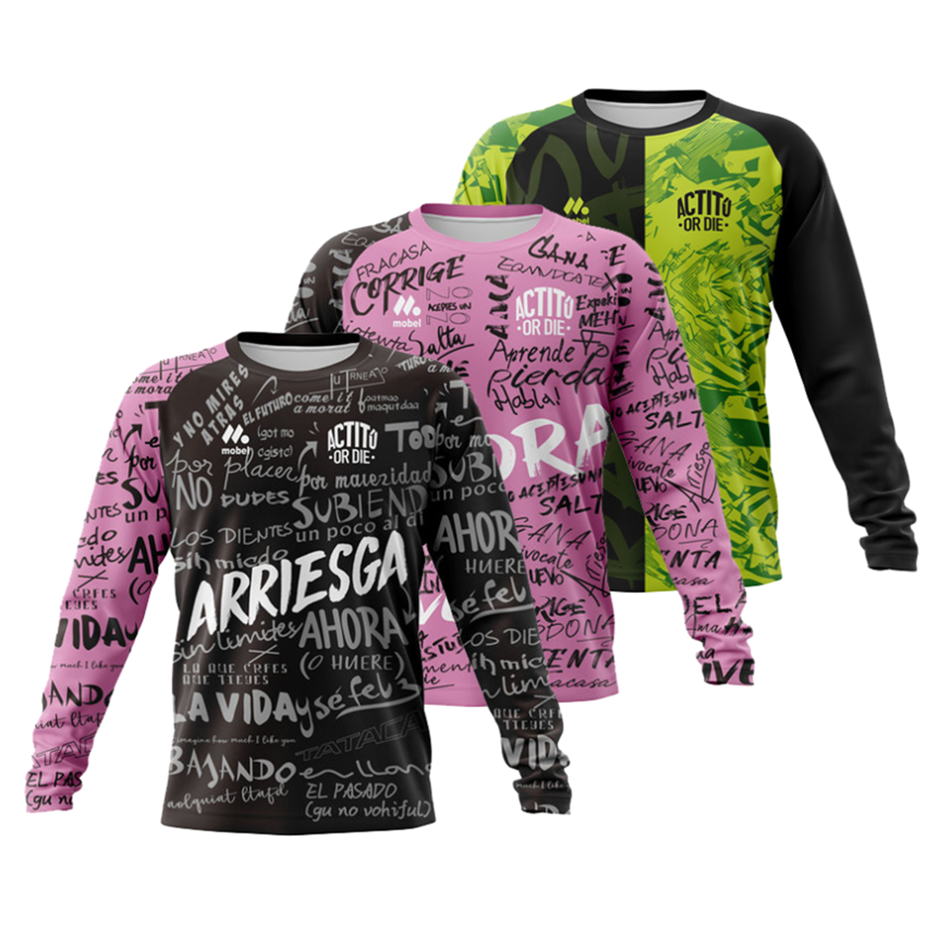 Actitu or die Cycling Jersey Men Long Sleeve Shirts Mountain Bike Downhill Jersey Motocross Motorcycle Clothing Malliot Ciclismo