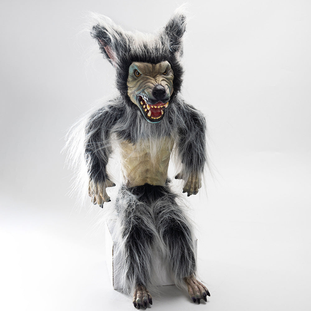 Costume Accessories Horrible Werewolf Dolls Halloween Cosplay Animal Wolf Latex Plush Toy Home Decor Fierce Carnival Party Props
