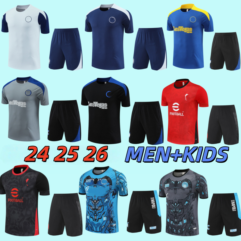 InTer Football Tracksuit jersey 24 25 26 Men Kids Napoli 2025 2026 AC Naples Training Set football shirt