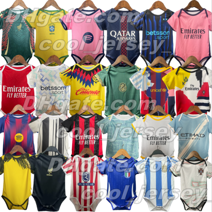 25 26 Baby Football Jerseys Madrids Home Away italy national Clothes AC Inter Mexico HAVERTZ Portugal CFC KIWIOR TOMIYASU J.TIMBER Argentina kids BB