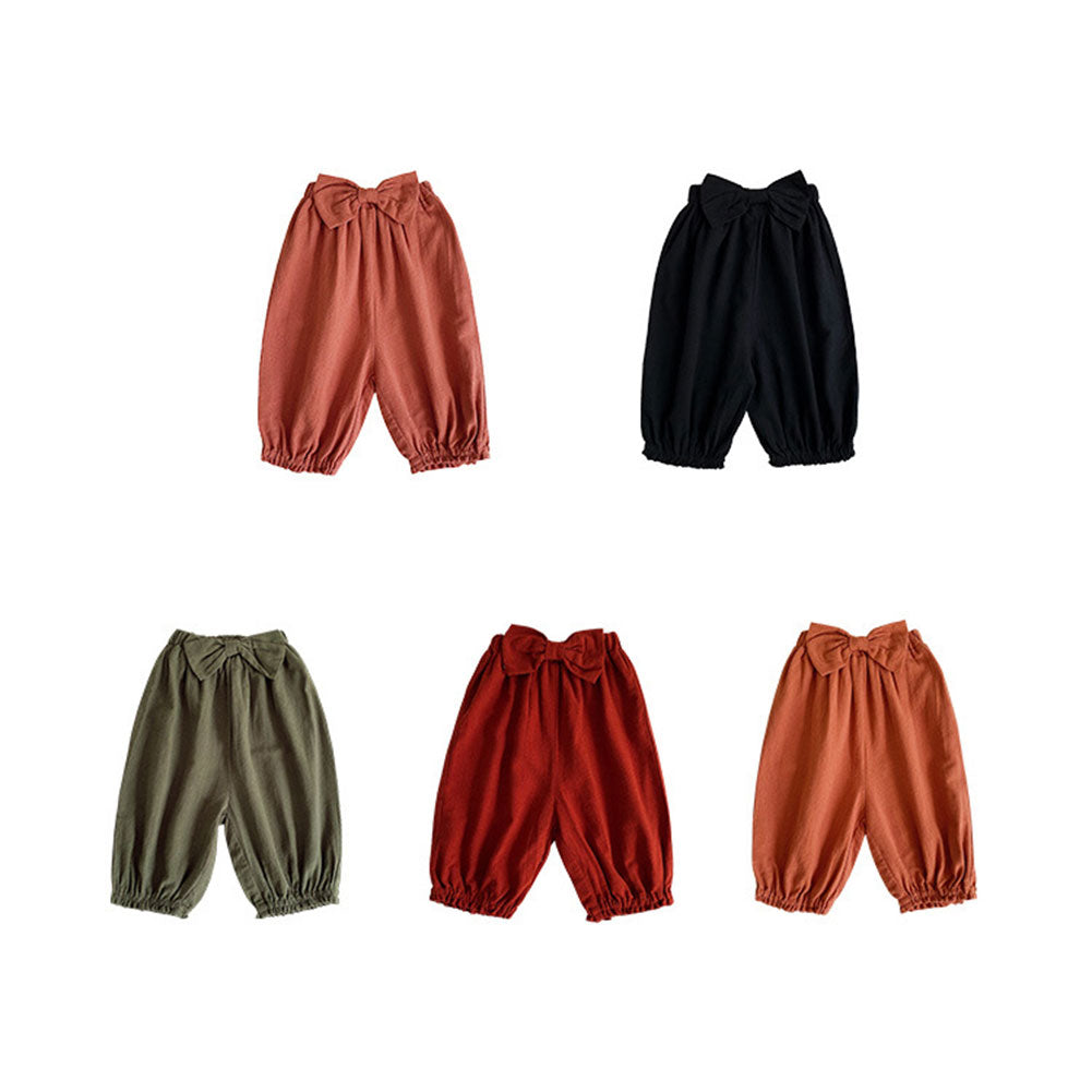1-6Y Infant Baby Girls Harem Pants Casual Summer Baby Trousers Solid Elastic Waist Long Pants 5 Colors
