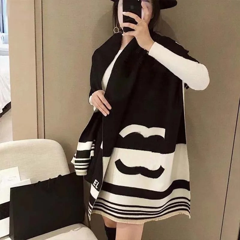 Womens shawl designer Scarf cashmere scarves warm poncho Fashion pashmina High Quality Winter Wraps Casual gift with box high quality