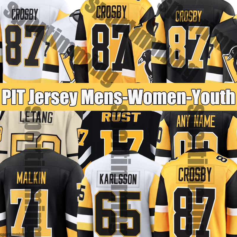 #39 Nedeljkovic pittsburgh penguin jersey #8 Bunting hockey jersey Kris Letang Erik Karlsson Hockey Jerseys