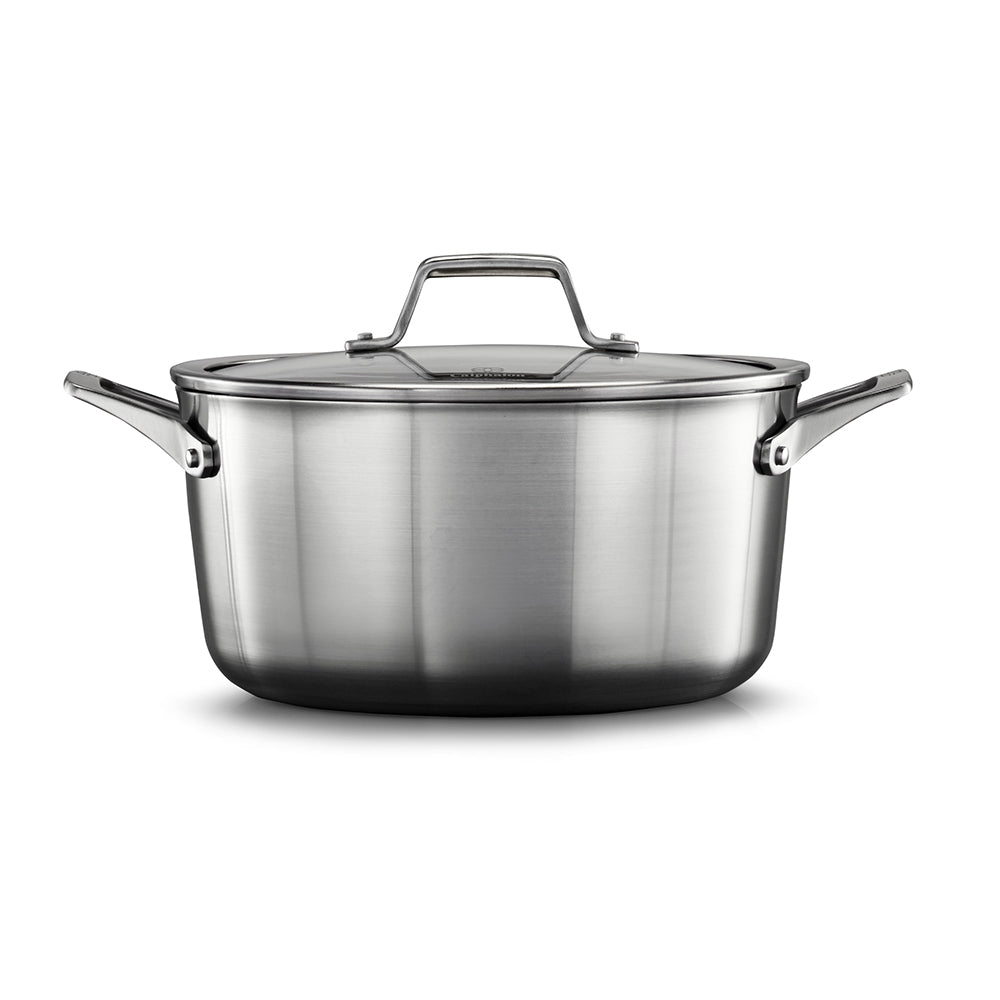 Calphalon Premier Stainless Steel Cookware 6-Quart Stockpot with Cover