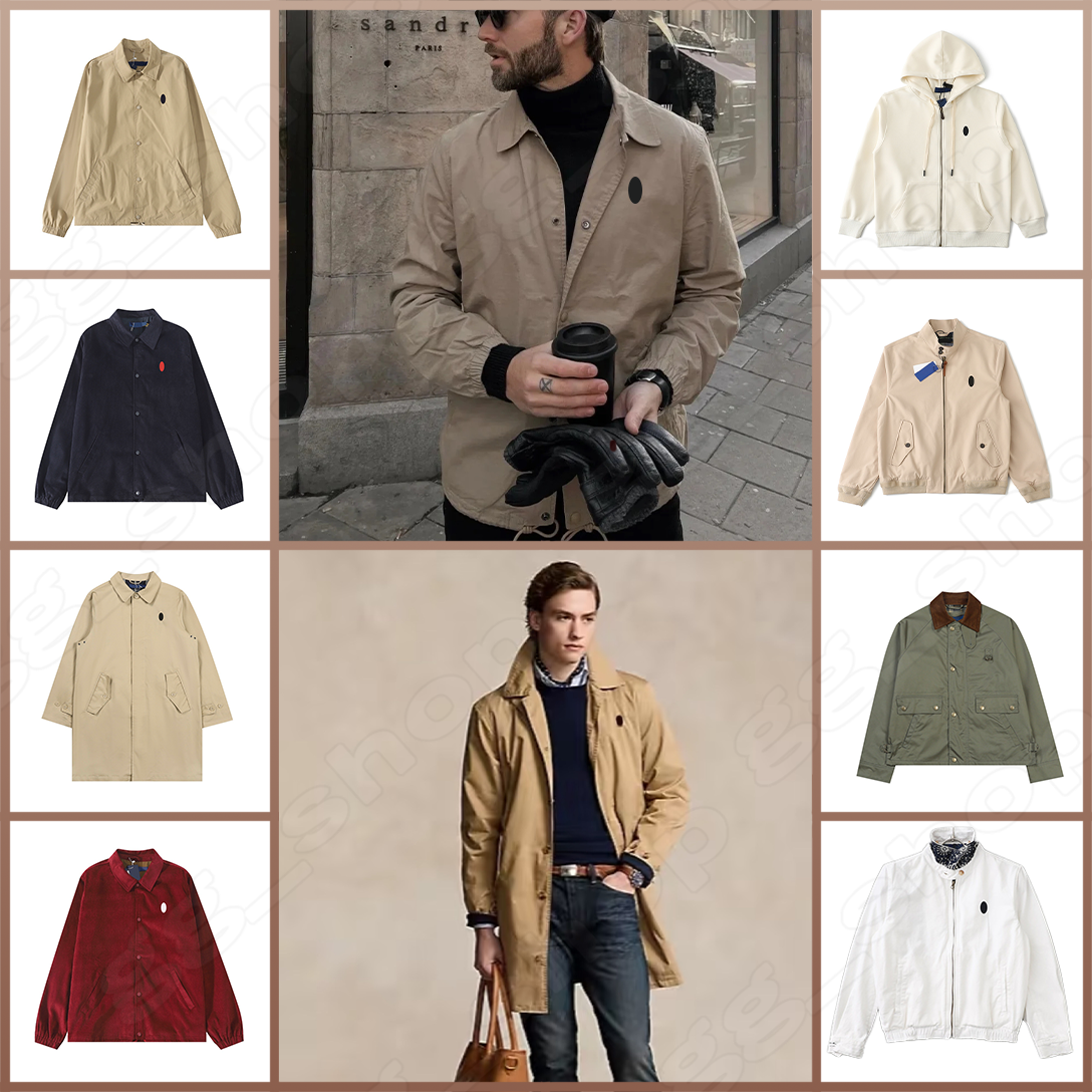 Designer Men&#039;s jacket Autumn and winter Pony Embroidery Suitable for both men and women Polo Hoodies Cardigan Zipper Jacket Long Sleeved size S