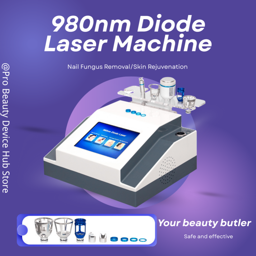 Best 980nm Diode Laser Spider Veins Removal Device with Nail Fungus Treatment Vascular Care and Skin Therapy