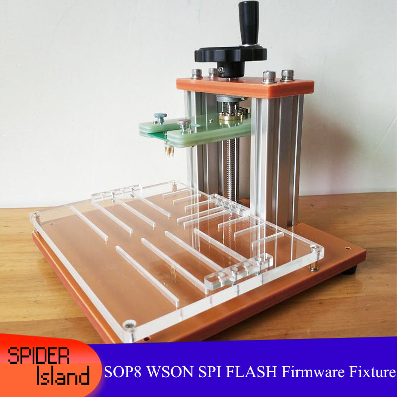 SOP8 WSON SPI FLASH Chip Firmware Programming 8-foot Chip 1.27mm Probe Thimble Fixture SOP8 Program Download Stand - Test Jig