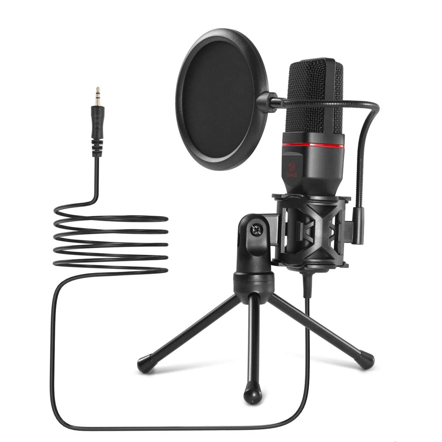 n GM100 Microhone 3.5mm XLR Pop Filter Tripod Stand Shock Mount for Gaming Streaming Recording Podcasting Broadcasting