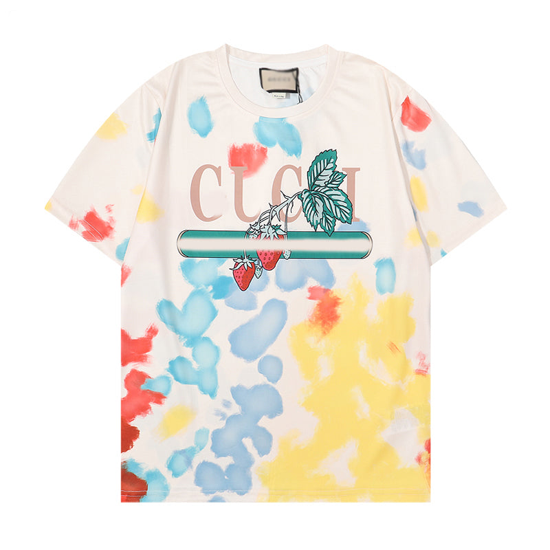 Luxury T shirt Summer Mens womens Fashion G co-branded t-shirt Pure cotton high quality shirts Leisure Classic Pattern Size M-XXL