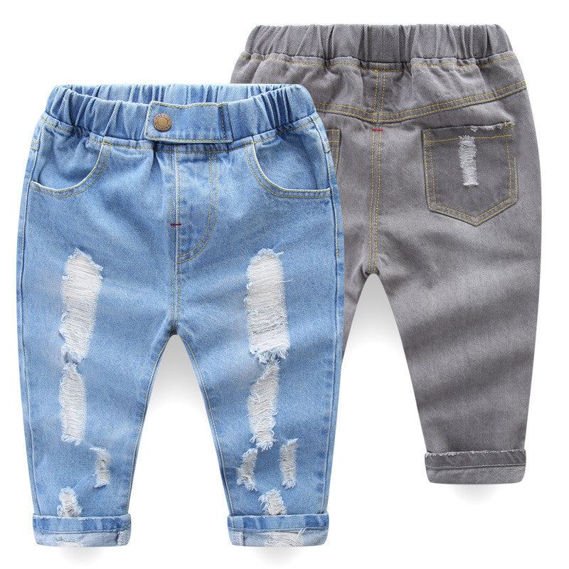 Spring Girls Jeans Baby Kids Jeans for Children Boys Girls Leggings Denim Pants Toddler Pants Girls Kids Pants for Boy Girl 1-5Y