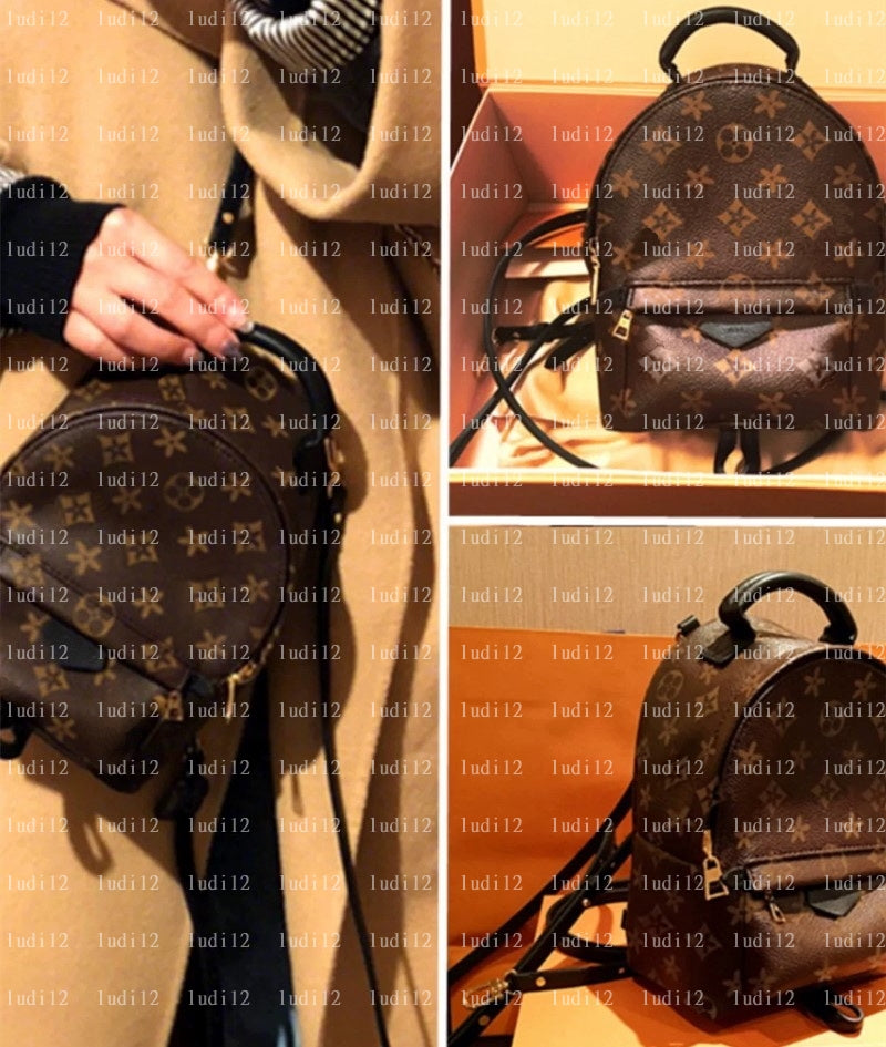 New High Quality Arrival PU Leather PALM SPRING Mini Backpack Bag Womens Backpacks Designer Backpacks Bags Fashion Casual Women Small Back pack Styl