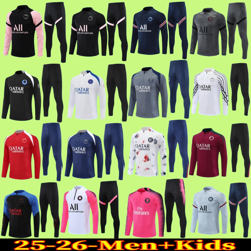 2024 2025 2026 pPSG tracksuit Paris tracksuits training chandal 21 22 24 25 26 survetement tuta retro futbol psgES football tracksuit kit men kids k